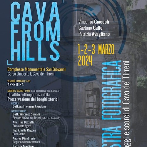 A Cava de' Tirreni la mostra fotografica "Cava from hills" dedicata a paesaggi e scorci della città metelliana 
