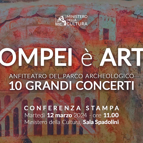 "Pompei è arte": da Russell Crowe a De Gregori, ecco tutti i grandi concerti estivi nell’Anfiteatro <br />&copy;