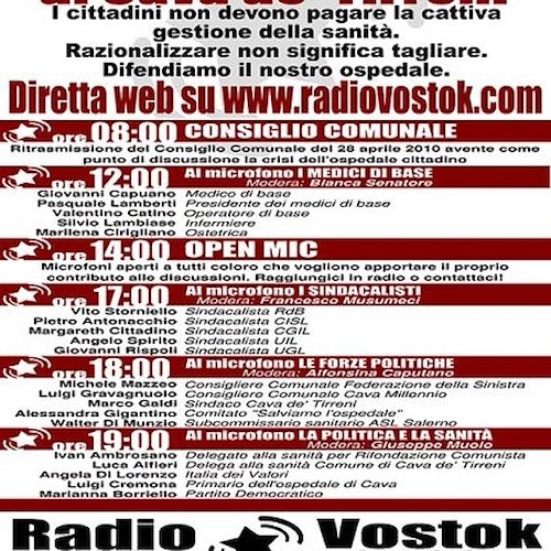 Radio Vostok, "maratona" per salvare l'ospedale