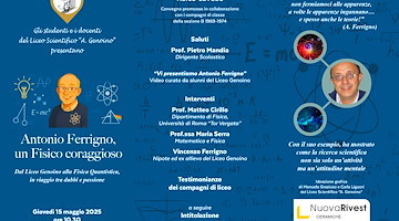 Cava de' Tirreni, 18 maggio evento in ricordo di Antonio Ferrigno al liceo "Andrea Genoino" 