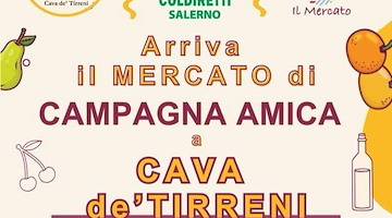 Cava de' Tirreni, sabato 24 maggio il nuovo mercato di Campagna Amica 