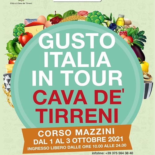 A Cava de' Tirreni arriva il tour di Gusto Italia, kermesse di eccellenze enogastronomiche e di artigianato 