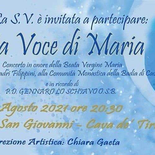 A Cava de' Tirreni "La Voce di Maria", concerto dedicato alla memoria di don Gennaro Lo Schiavo