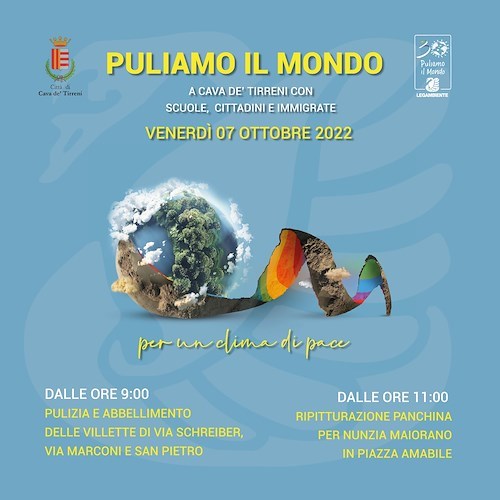 A Cava de' Tirreni torna "Puliamo il mondo", volontari ripuliscono la città 