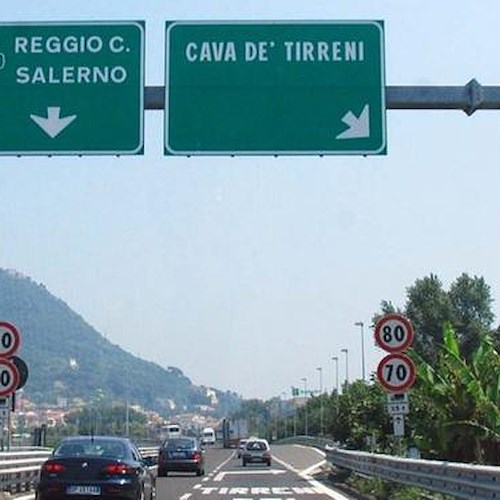 A3, chiuso per due notti il tratto tra Nocera sud e Cava de' Tirreni