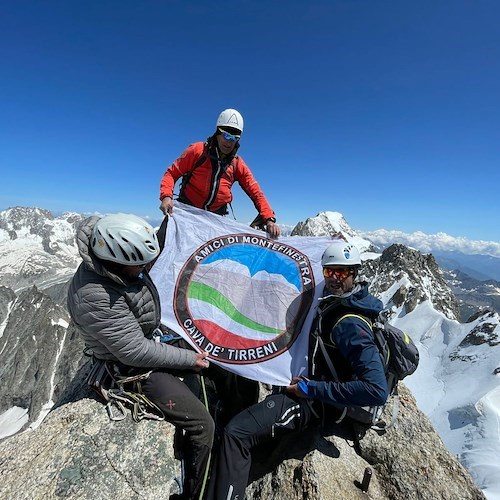 "Amici di Monte Finestra" in vetta al Gran Paradiso: i complimenti del Sindaco di Cava de' Tirreni 