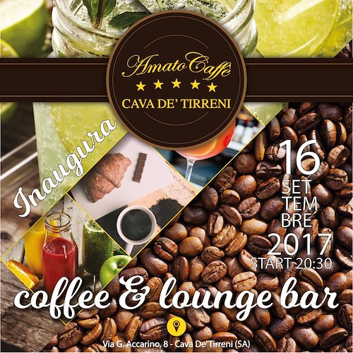 Anche a Cava de' Tirreni Amato Caffè apre il suo Coffee & Lounge bar
