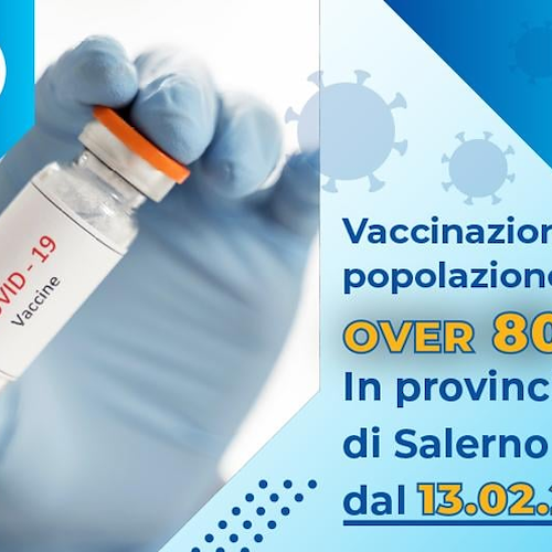 ASL Salerno: parte oggi la vaccinazione dedicata agli over 80