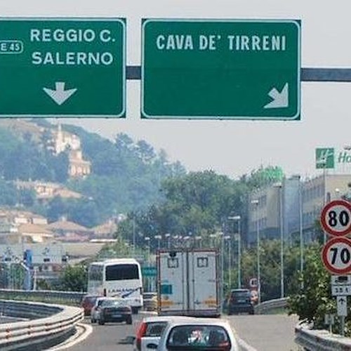 Autostrada A3: per due notti chiuso tratto Salerno-Cava de' Tirreni