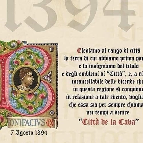Buon compleanno Cava de' Tirreni: la Città compie 627 anni
