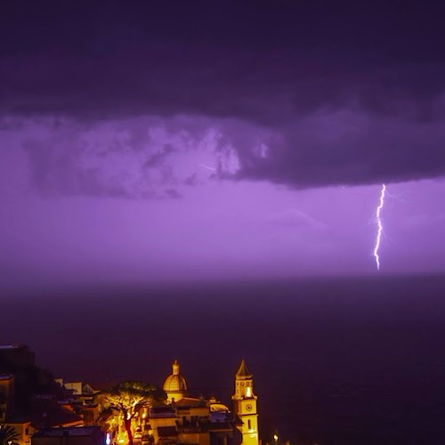 Campania, domani 9 giugno allerta Gialla: previsti temporali, grandine e raffiche di vento 