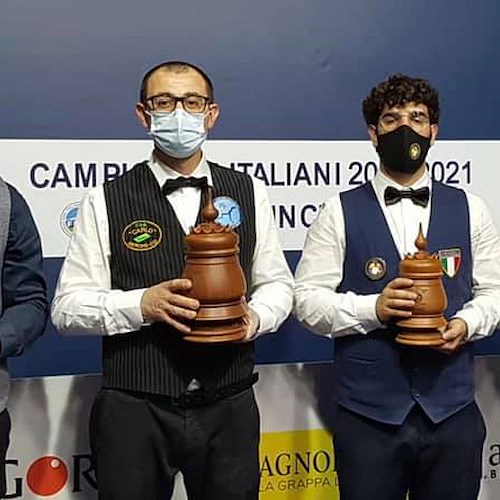 Campionati Italiani di Biliardo, terza categoria: medaglia di bronzo per Luigi Giordano di Cava de' Tirreni 