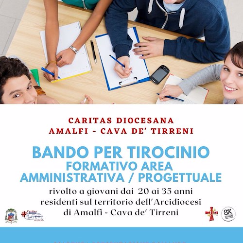 Caritas Diocesana Amalfi - Cava cerca giovane da formare con tirocinio nell’area amministrativa/progettuale