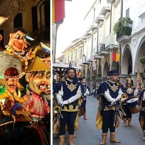 Carnevale Epomeo 2020: presenti anche gli Sbandieratori del borgo San Nicolò di Cava 