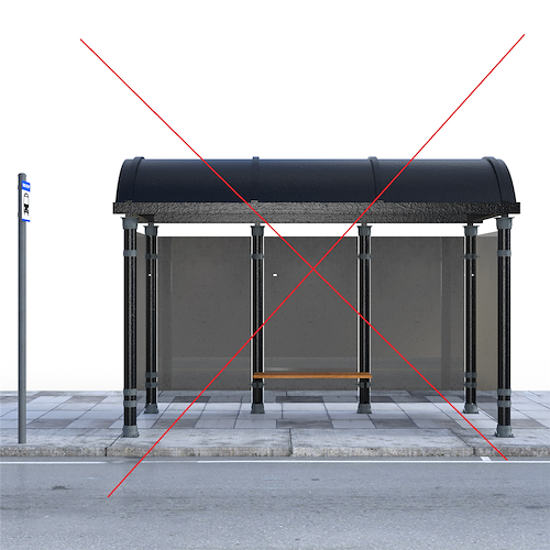 Cava, al trincerone fermata autobus senza pensilina: disagio per i pendolari 