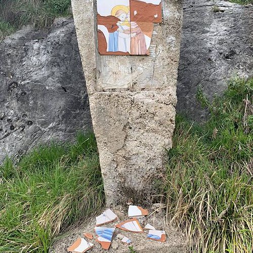 Cava, danneggiata immagine sacra a Cappella Vecchia: si pensa ad atto vandalico 