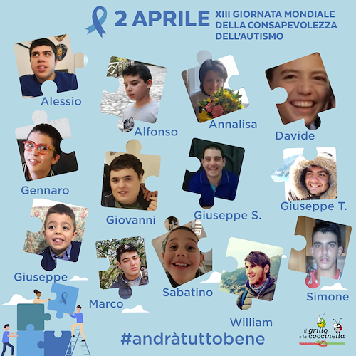 Cava de' Tirreni, 2 aprile ricorre la "Giornata Mondiale della consapevolezza dell’autismo"