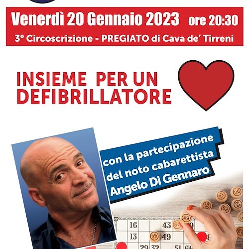 Cava de' Tirreni, 20 gennaio la "Tombolata della Solidarietà": ricavato devoluto per acquisto di defibrillatore 