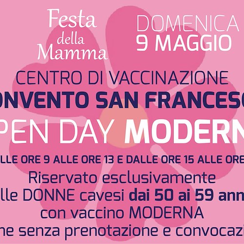 Cava de' Tirreni celebra la Festa della Mamma con giornata di vaccinazione dedicata alle donne
