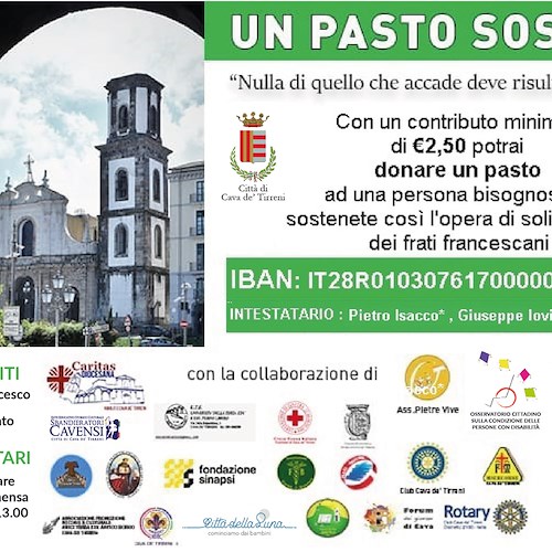 Cava de' Tirreni: Convento San Francesco riattiva raccolta fondi per sostenere mensa dei poveri 