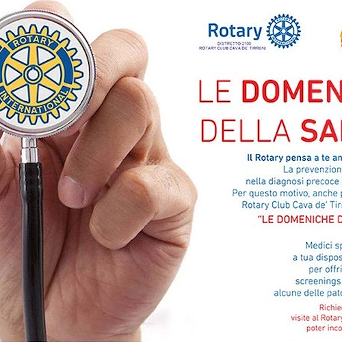 Cava de’ Tirreni: dal 22 gennaio il Rotary promuove la prevenzione con 'Le domeniche della Salute'