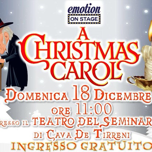 Cava de’ Tirreni: domenica 18 lo spettacolo di Natale “A Christmas Carol”