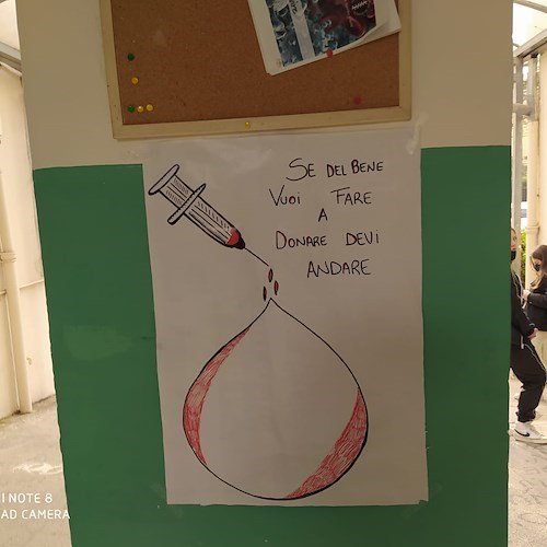 Cava de' Tirreni, due giornate di donazione di sangue al Liceo De Filippis Galdi