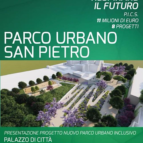 Cava de' Tirreni guarda al futuro: 25 gennaio la presentazione del progetto del parco urbano di San Pietro 