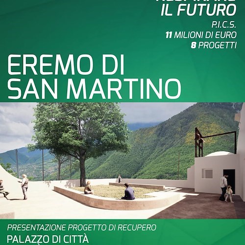 Cava de' Tirreni guarda al futuro: lunedì la presentazione del progetto dell'Eremo di San Martino