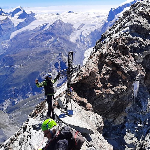 Cava de' Tirreni, i membri fondatori di "Amici di Monte Finestra" conquistano il Cervino