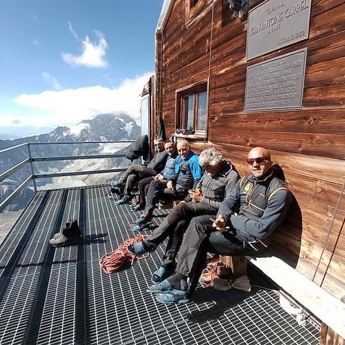 Cava de' Tirreni, i membri fondatori di "Amici di Monte Finestra" conquistano il Cervino