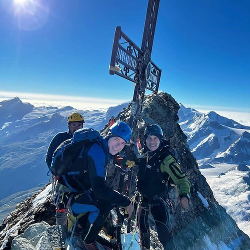 Cava de' Tirreni, i membri fondatori di "Amici di Monte Finestra" conquistano il Cervino