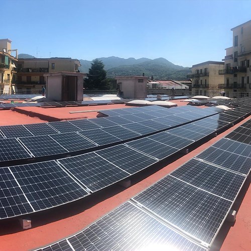 Cava de' Tirreni, installato impianto fotovoltaico all’immobile comunale di via Corradino Schreiber