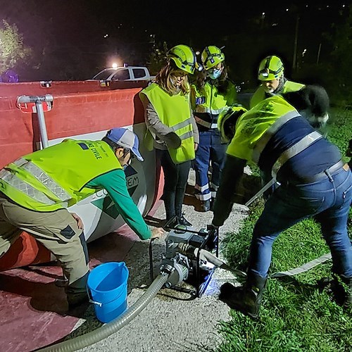 Cava de' Tirreni, la Protezione Civile si addestra a Sant'Anna. Baldi: «Gruppo attrezzato e preparato»
