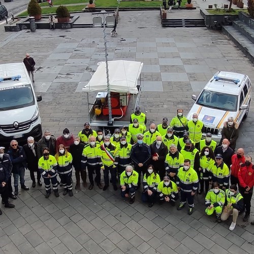 Cava de' Tirreni: presentati i nuovi mezzi della Protezione Civile 