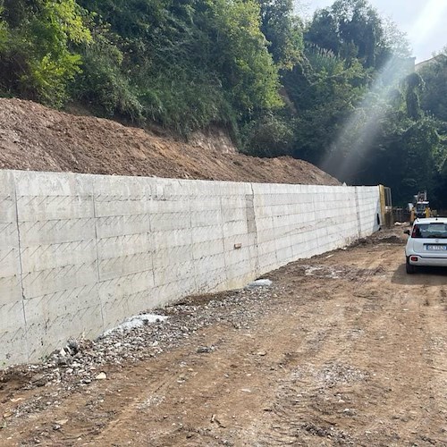 Cava de' Tirreni, proseguono i lavori in via Gaetano Cinque 