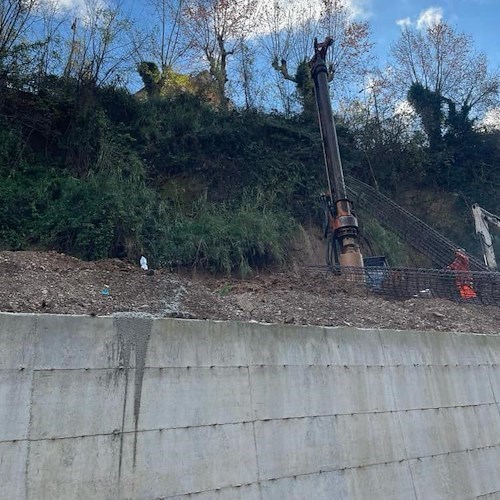 Cava de' Tirreni, proseguono i lavori in via Gaetano Cinque 