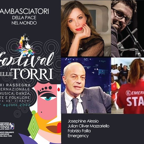 Cava de' Tirreni, sabato 6 agosto la serata finale del “Festival delle Torri”