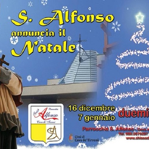 Cava, parrocchia Sant'Anfonso: il programma degli eventi natalizi