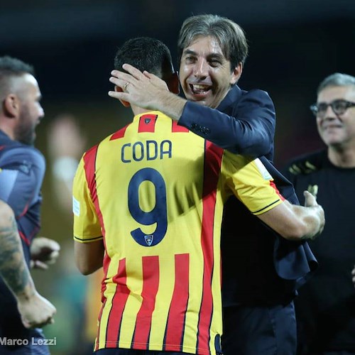 Coda trascina il Lecce a suon di gol. Il bomber di Cava de' Tirreni elogiato da Pazzini: «Farà la differenza»