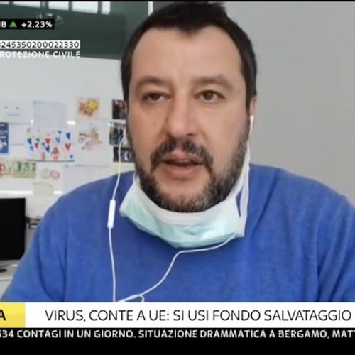 Coronavirus, Salvini attacca la Campania: «Pochi tamponi, dati non veritieri»
