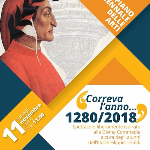 “Correva l’anno 1280-2018”: lunedì a Cava lo spettacolo ispirato alla Divina Commedia 