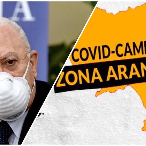 Covid, De Luca: «Campania zona arancione? Inevitabile vista la situazione»