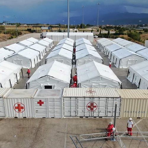Croce Rossa di Cava de' Tirreni ad Avezzano per l'accoglienza dei profughi afghani 