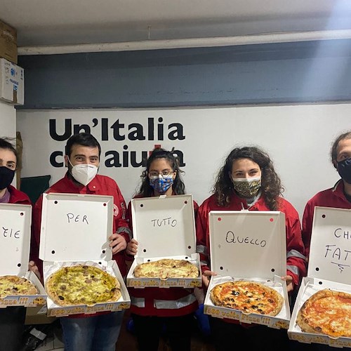 Da "N'ata pizza" un grande gesto di generosità verso la CRI Cava de' Tirreni 