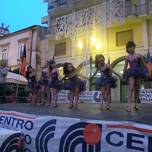 Danza Sportiva show in Piazza Duomo