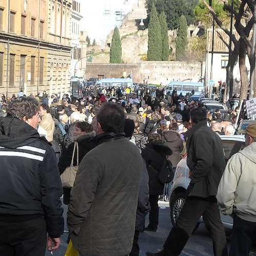 La manifestazione di dicembre a Roma