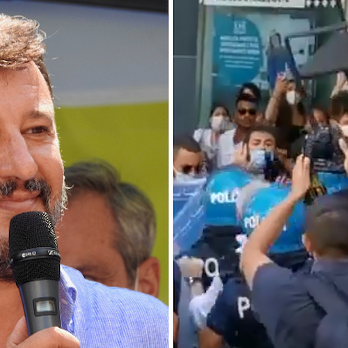 Disordini e scontri durante comizio di Salvini a Cava de' Tirreni: concluse le indagini 