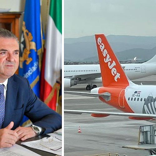 EasyJet all'Aeroporto Salerno-Costa d'Amalfi, Alfieri: «Straordinario volano per lo sviluppo turistico della nostra provincia»