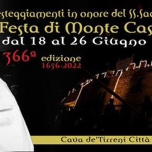 Ecco il programma della Festa di Monte Castello, al corteo di Cava de' Tirreni anche Casali di Vietri e Cetara 
